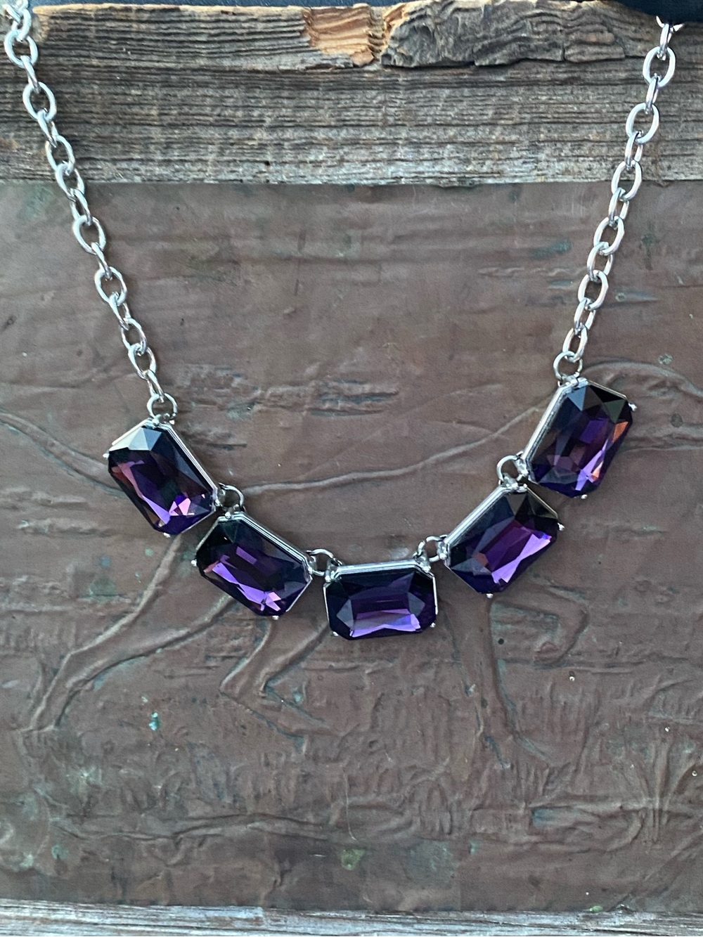 paparazzi Purple Faceted Crystal Necklace